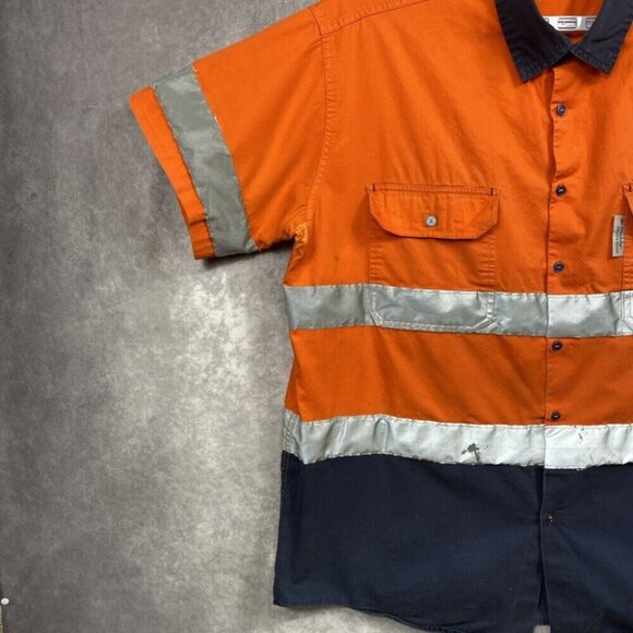 Lantern Fish 3M Scotchlite Reflective Work Shirt Mens 3XL Safety PPE Tow Truck - Picture 4 of 16